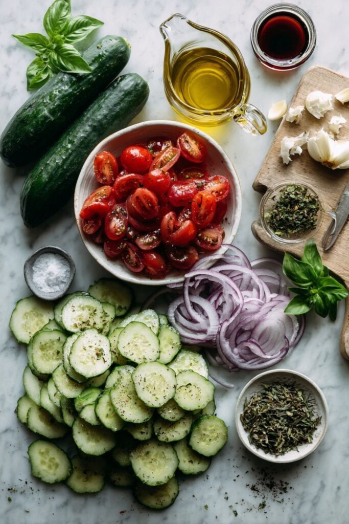 Italian Cucumber Salad