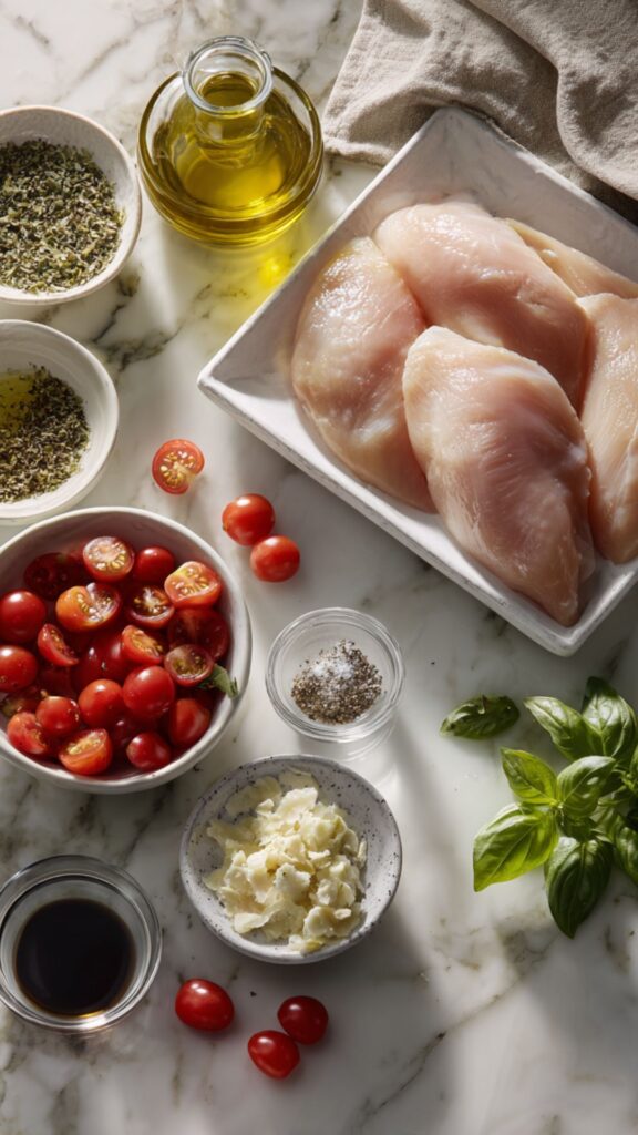 Healthy Italian Chicken with Blistered Tomatoes