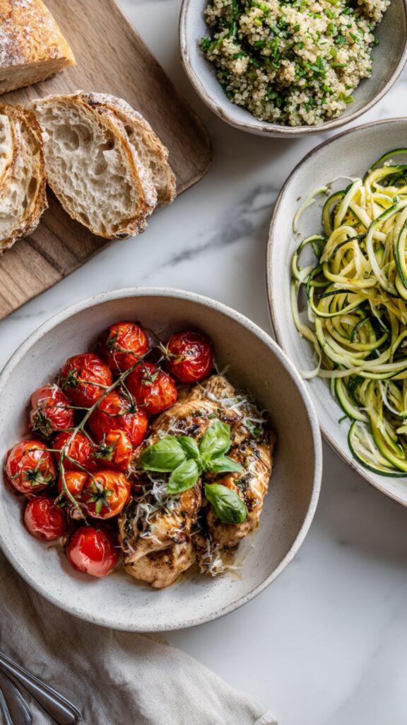 Healthy Italian Chicken with Blistered Tomatoes