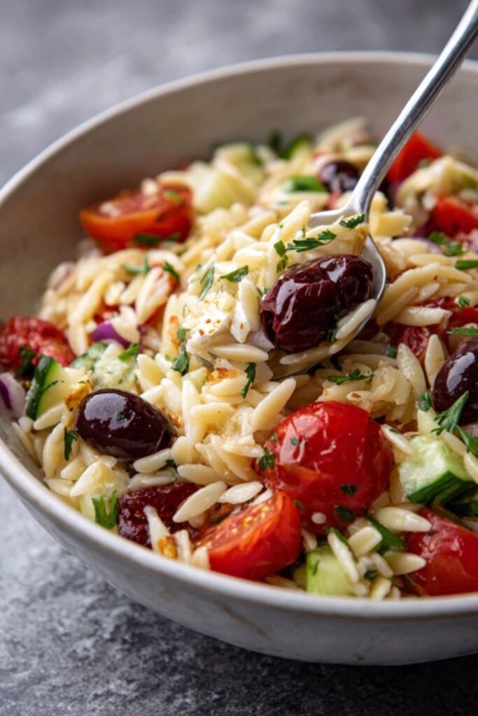 Easy Italian Orzo Salad Recipe