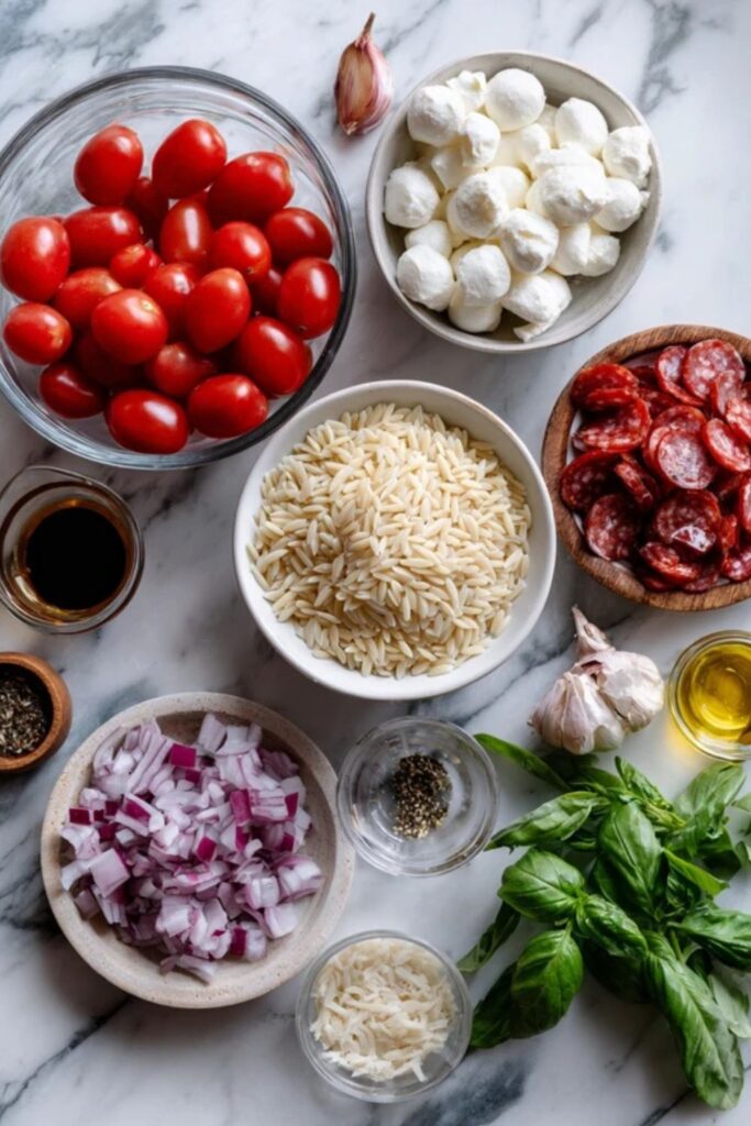 Easy Italian Orzo Salad Recipe