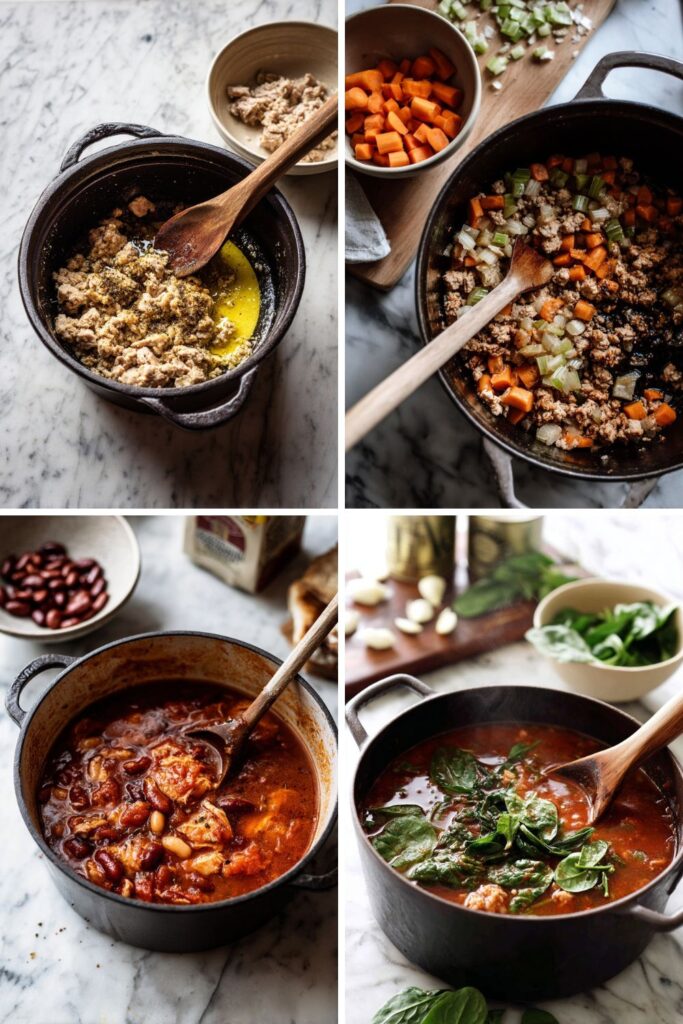 Healthy Italian Ground Turkey Soup
