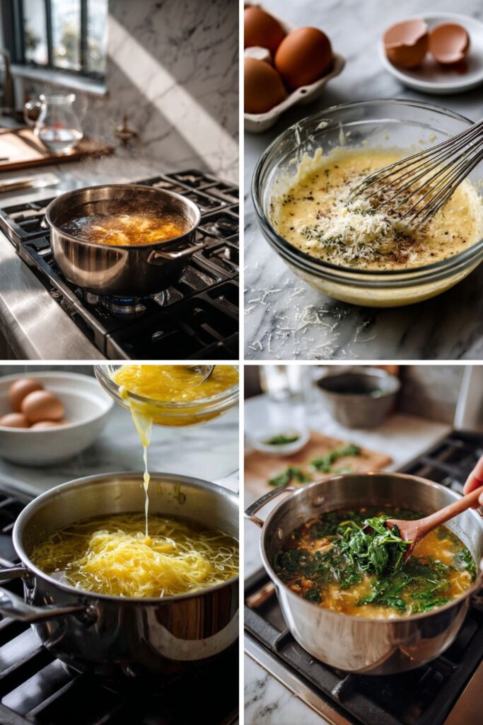 Italian Egg Drop Stracciatella Soup