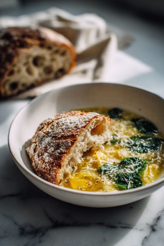 Italian Egg Drop Stracciatella Soup