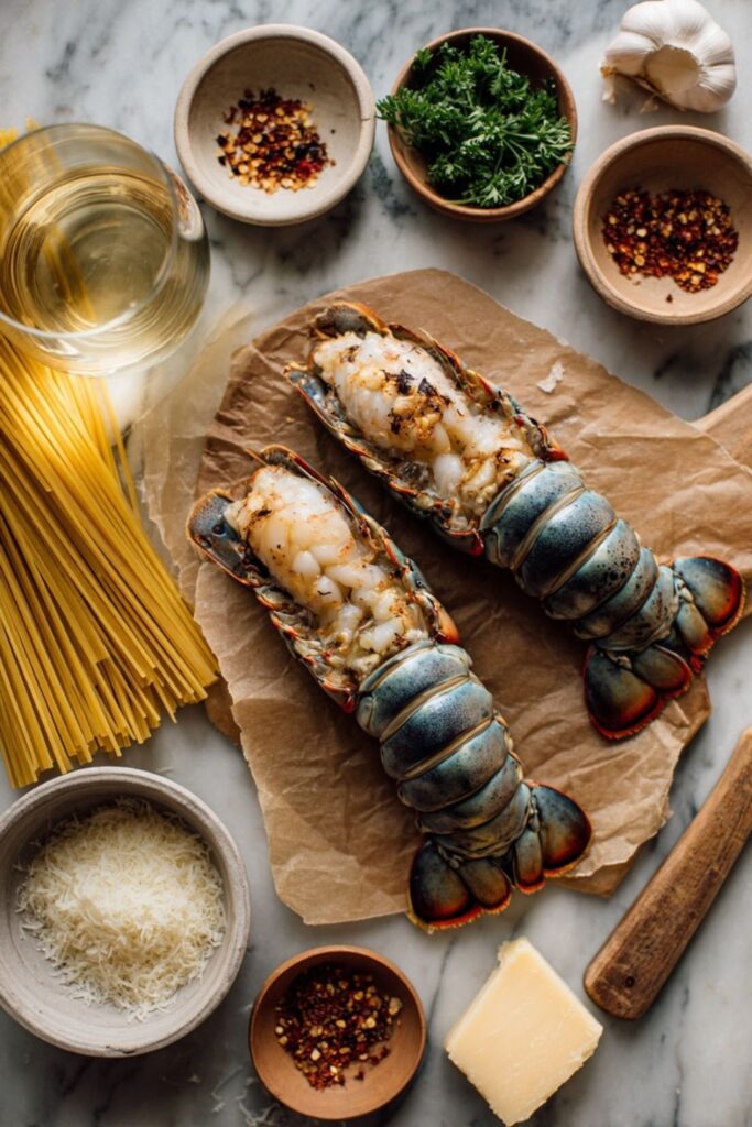 Italian Lobster Pasta With Cream Sauce