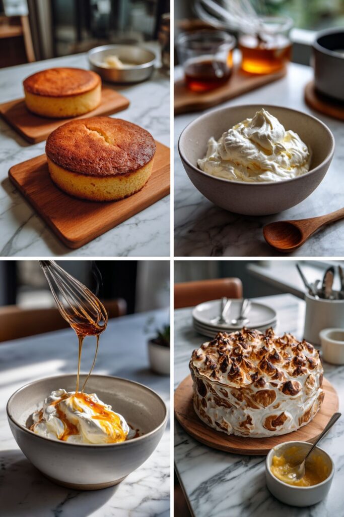 Italian Meringue Cake