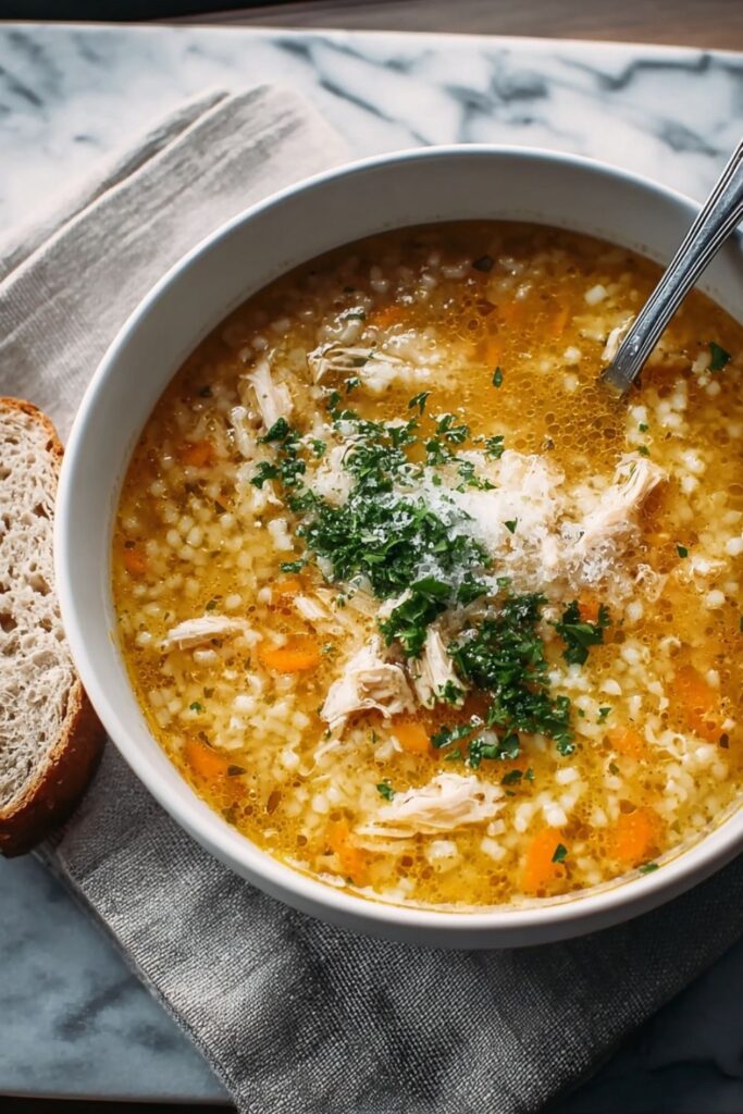 Italian Penicillin Soup With Chicken

