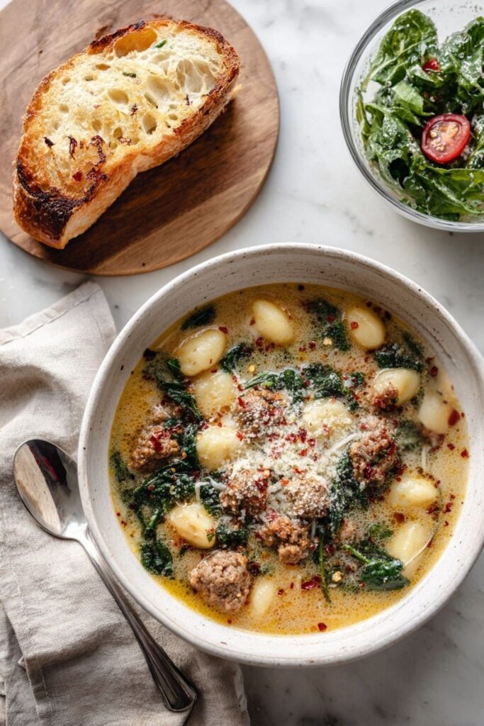 Italian Sausage Gnocchi Soup