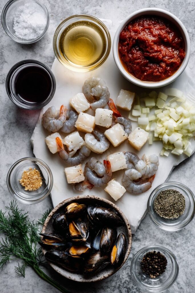 Italian Seafood Fish Stew Cioppino