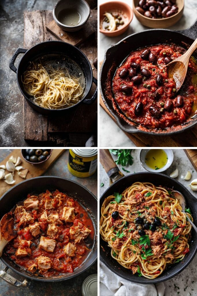 Italian Tuna Pasta With Olives And Capers
