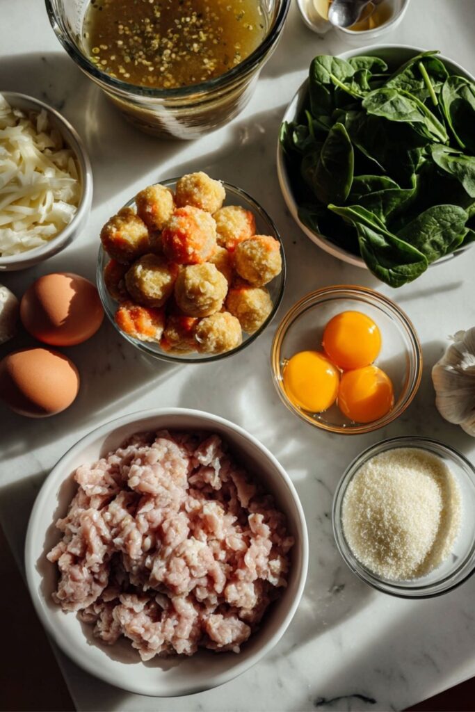 Italian Wedding Soup With Chicken Meatballs