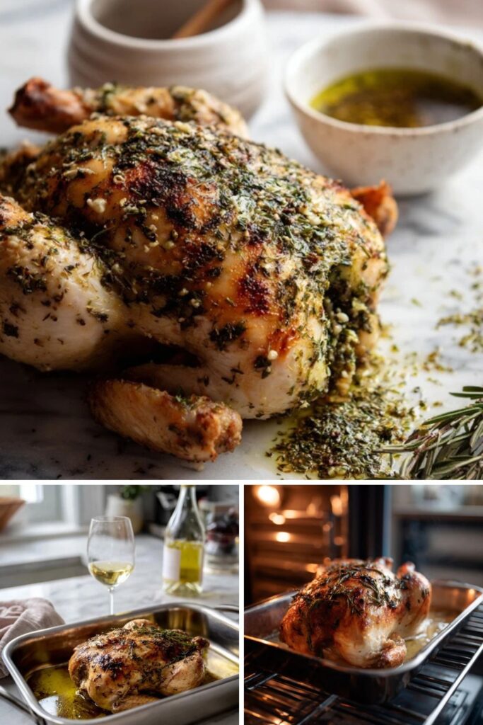 Italian Whole Roasted Chicken Recipe