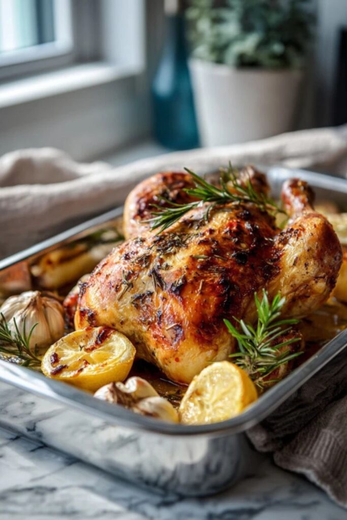 Italian Whole Roasted Chicken Recipe