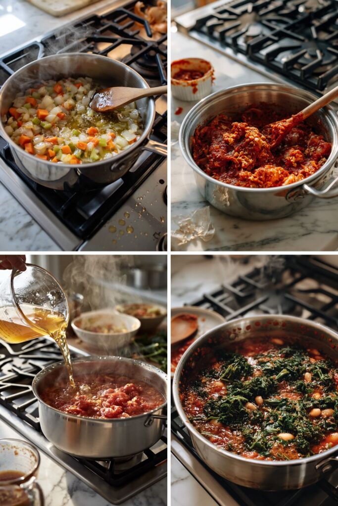 Rustic Italian Tomato Bread Ribollita Soup