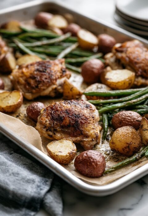 Italian Chicken Potatoes And Green Beans