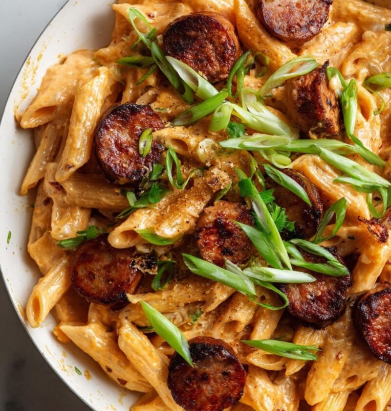 Cajun Italian Sausage Pasta Skillet