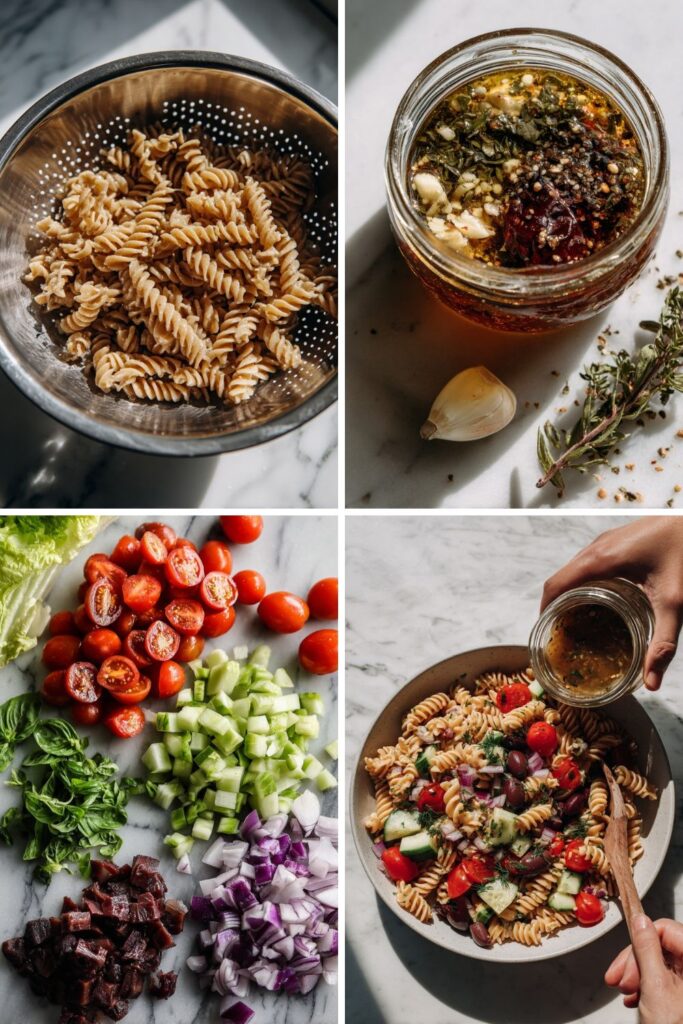 Healthy Gluten Free Vegan Italian Pasta Salad