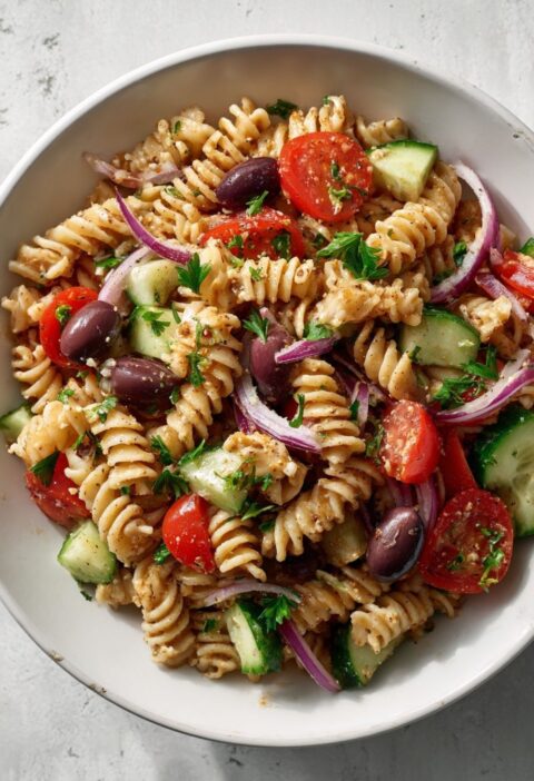 Healthy Gluten Free Vegan Italian Pasta Salad