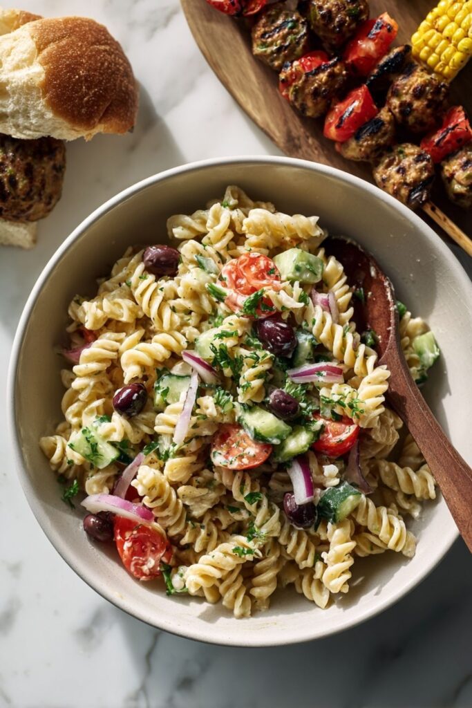 Healthy Gluten Free Vegan Italian Pasta Salad