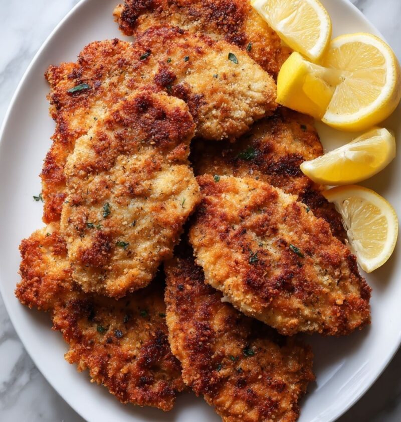 Italian Bread Crumb Chicken