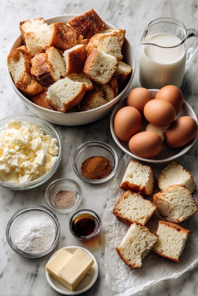 Italian Bread French Toast Casserole