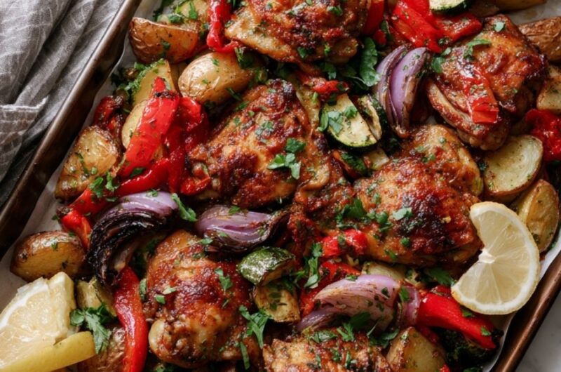 Italian Chicken Sheet Pan Dinner