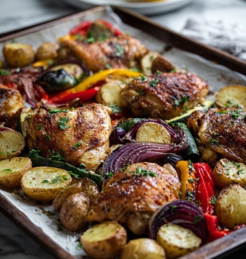 Italian Chicken Sheet Pan Dinner