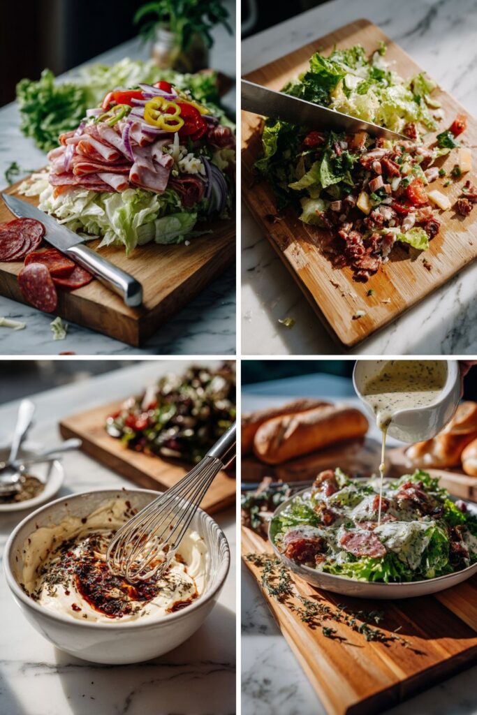 Italian Chopped Salad Sandwich
