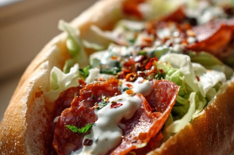 Italian Chopped Salad Sandwich