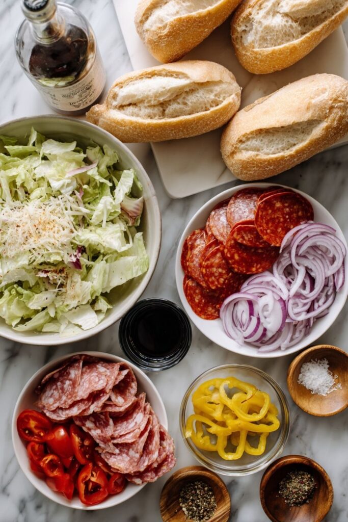 Italian Chopped Salad Sandwich