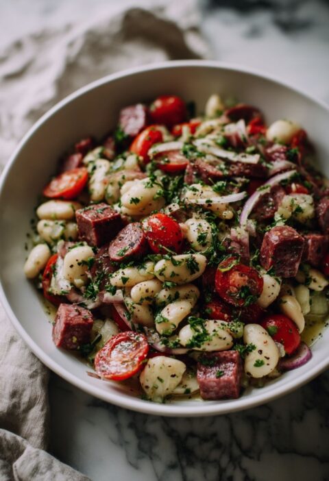 Italian Dense Bean Salad