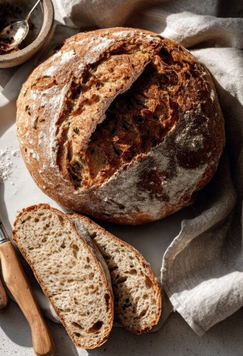 Italian Herb Sourdough Bread