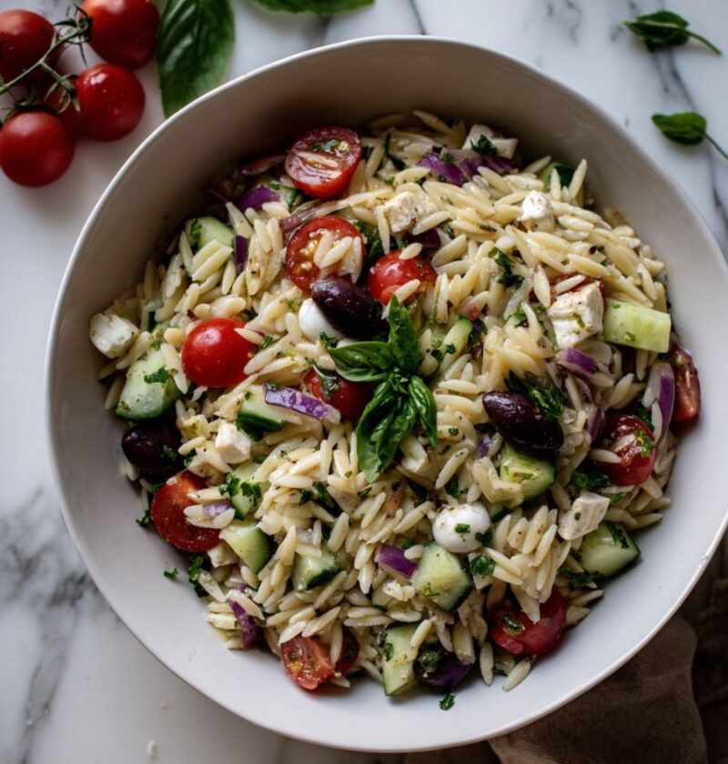 Italian Orzo Pasta Salad
