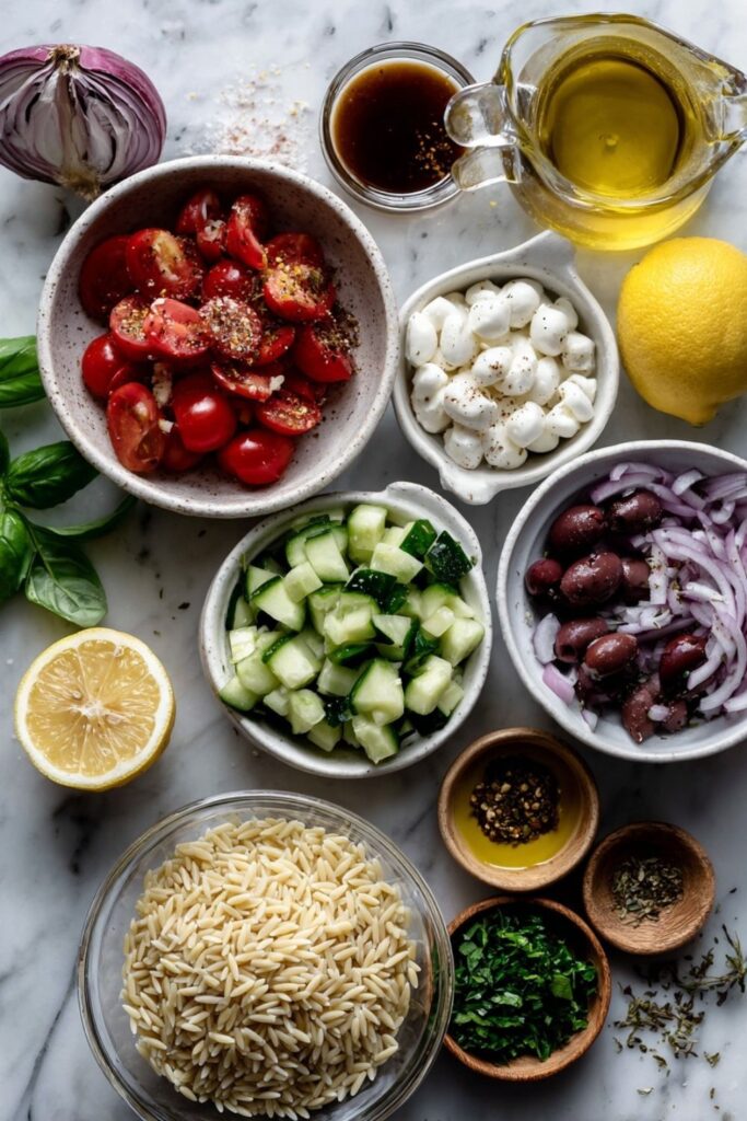 Italian Orzo Pasta Salad