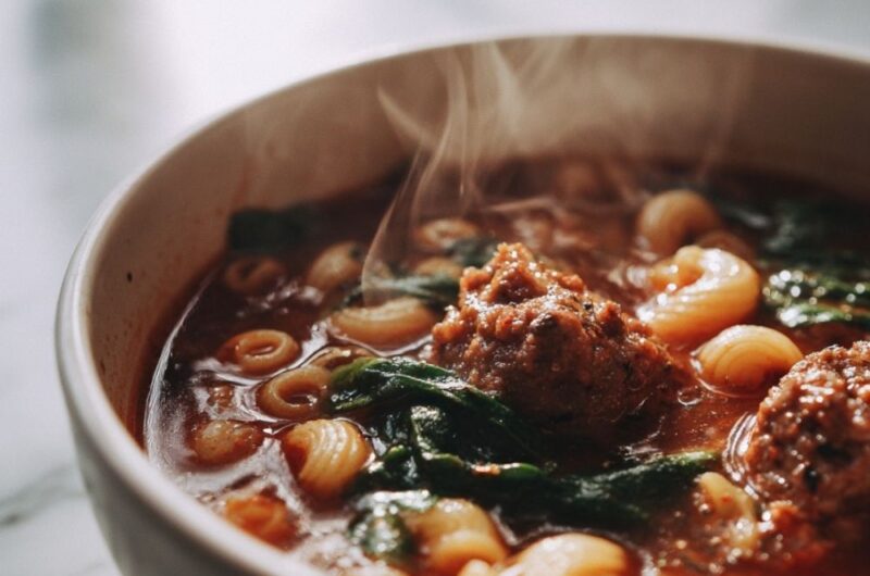 Italian Sausage Macaroni Soup