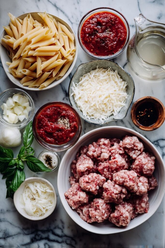 Italian Sausage Pasta With Creamy Vodka Pink Sauce
