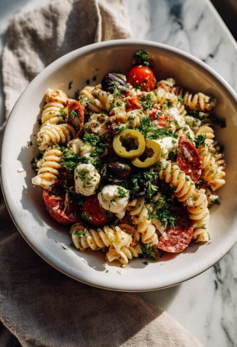 Italian Sub Pasta Salad