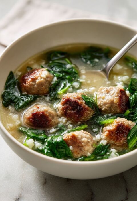 Keto Low Carb Gluten Free Italian Wedding Soup