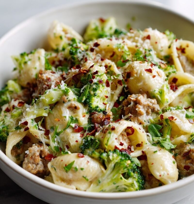 One Pot Italian Sausage And Broccoli Pasta