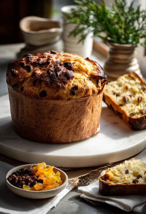 Panettone Christmas Bread Italian
