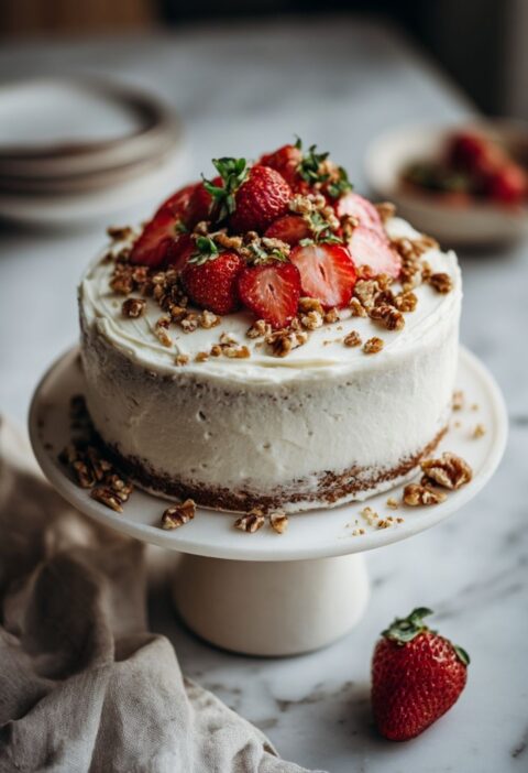 Strawberry Italian Cream Cake