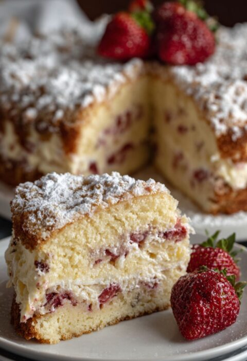 Italian Strawberry Cake Recipe