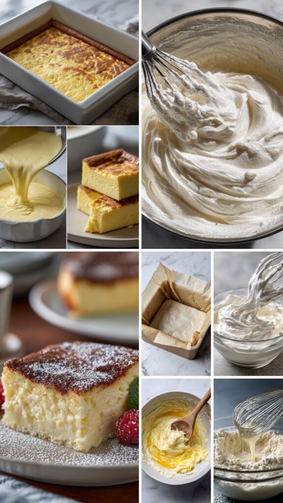 Italian Magic Custard Cake Recipe