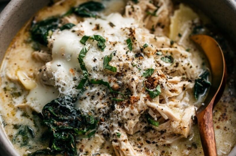 Creamy Italian White Lasagna Soup