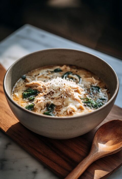 Creamy Italian White Lasagna Soup