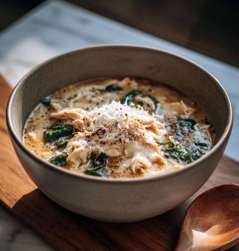 Creamy Italian White Lasagna Soup