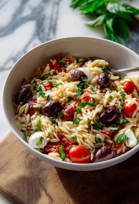 Easy Italian Orzo Salad Recipe