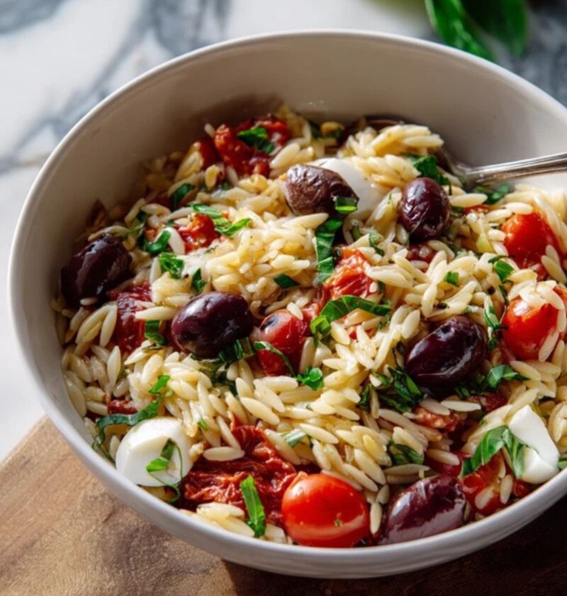 Easy Italian Orzo Salad Recipe