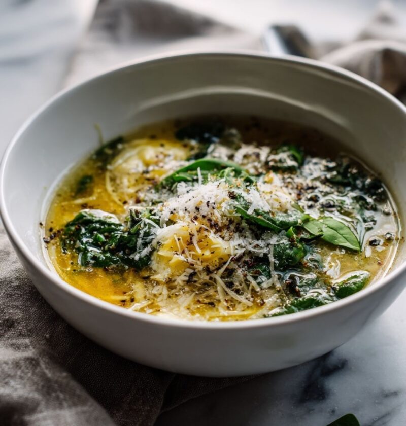 Italian Egg Drop Stracciatella Soup
