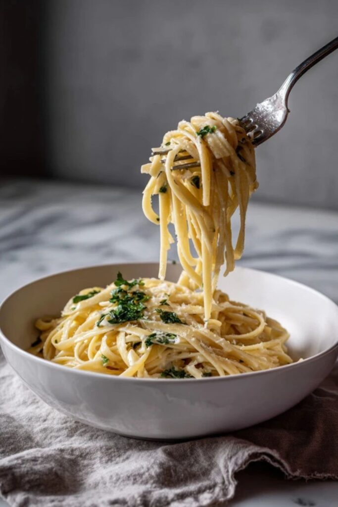 Italian Pasta in White Wine Sauce Recipe 